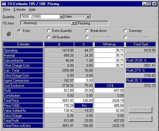 est. pricing screenshot